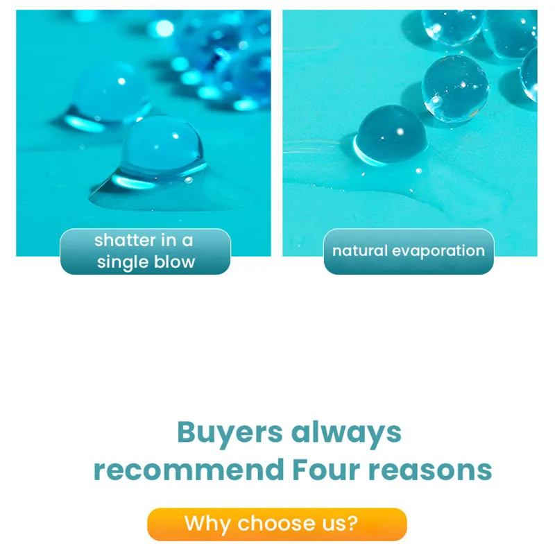 20000 pièces perles d'eau mélange couleur cristal boue Hydrogel Gel polymère gelée boules décor à la maison hydroponique arc-en-ciel bouteille bricolage 7-8mm