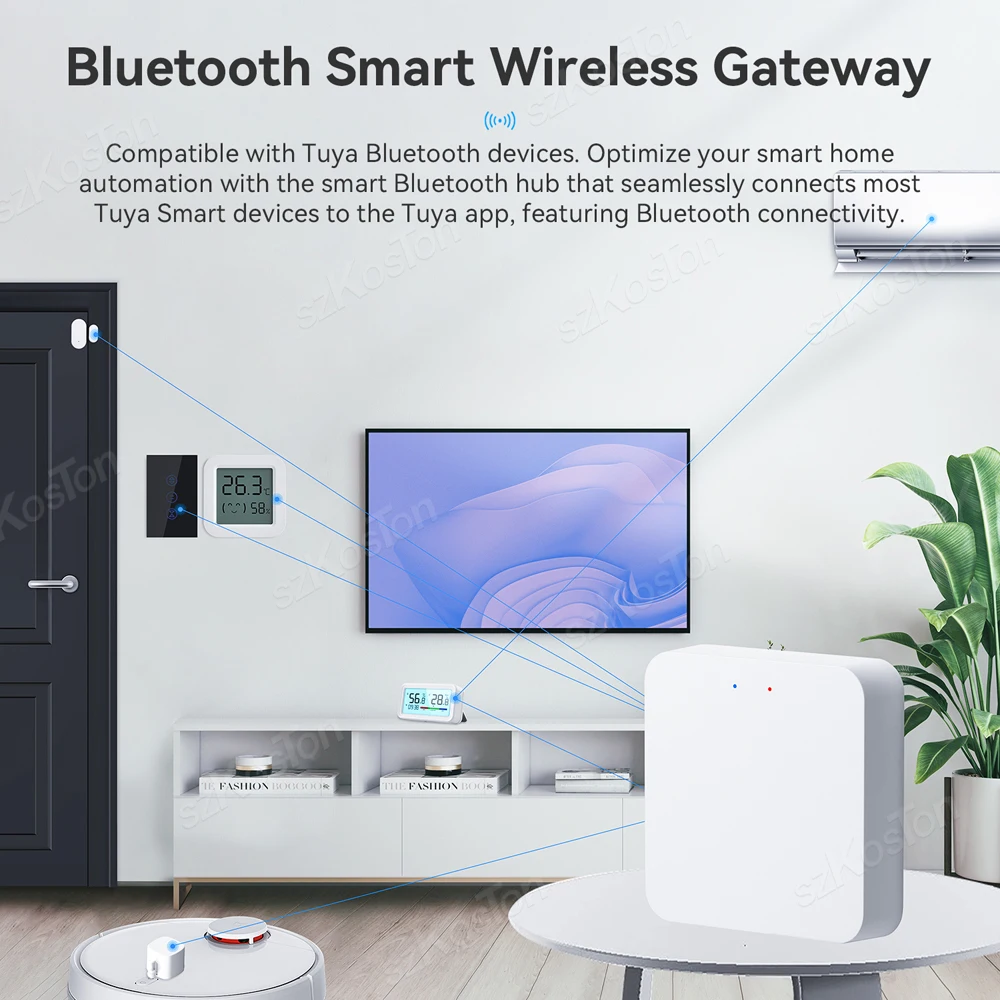 Tuya Bluetooth Gateway Hub Smart Wireless Gateway Smart Leben App Fernbedienung Smart Home Sub-geräte Brücke Für Alexa Google