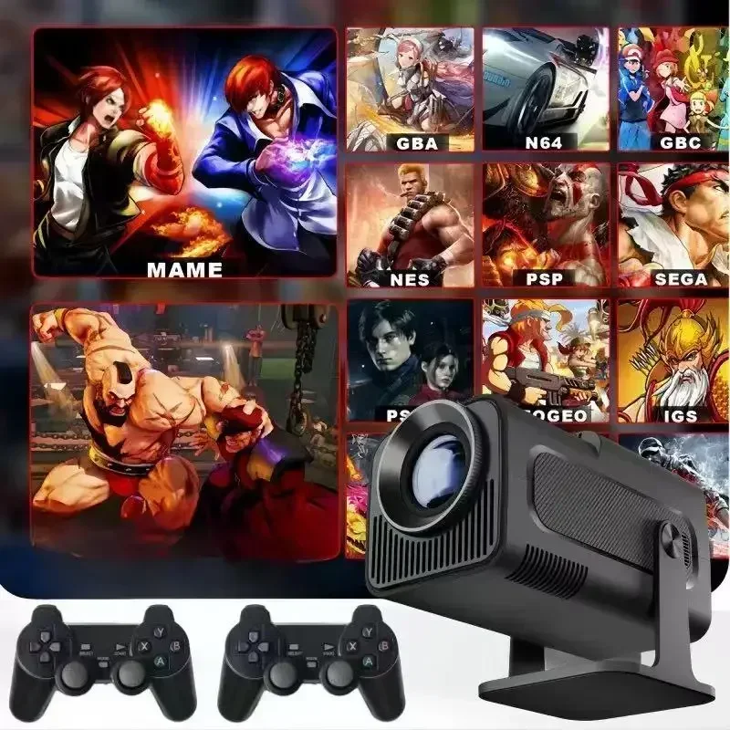 Elevate Your Gaming with HY320 MAX High-Quality 400ANSI Projetor para Casa – 180° Rotation for Ultimate Visual Experience