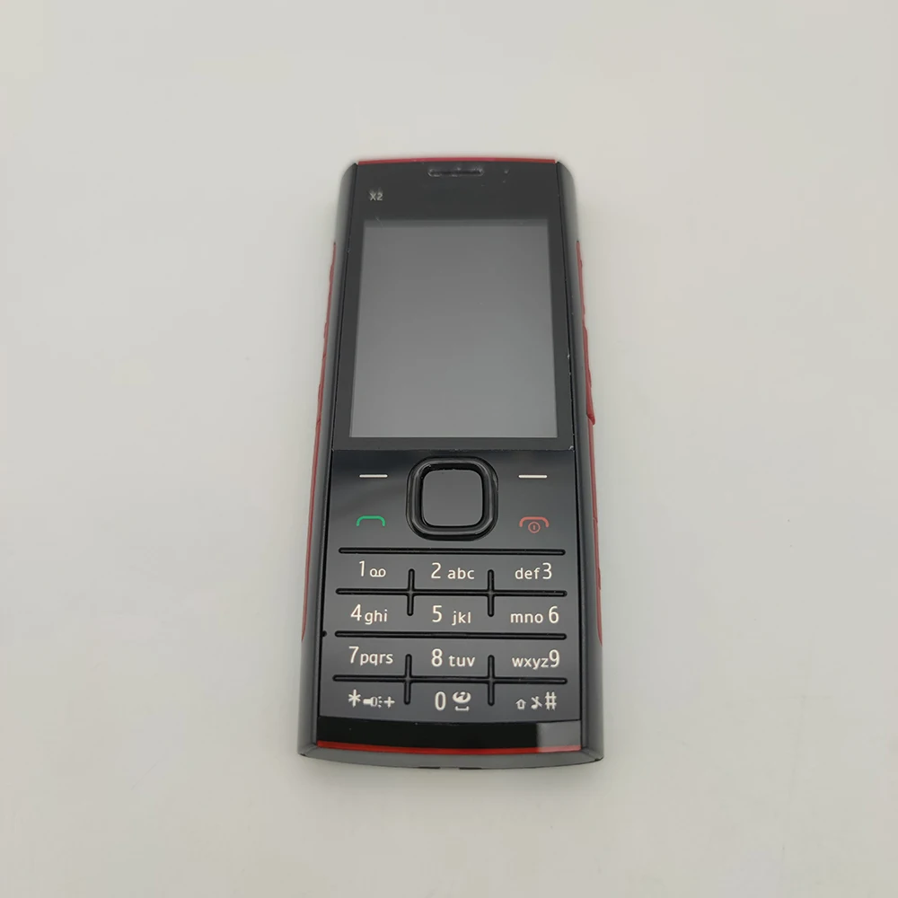 Original Unlocked x2-00 Loudspeaker Bluetooth Mobile Phone Russian Arabic Hebrew English Keyboard Made in Finland
