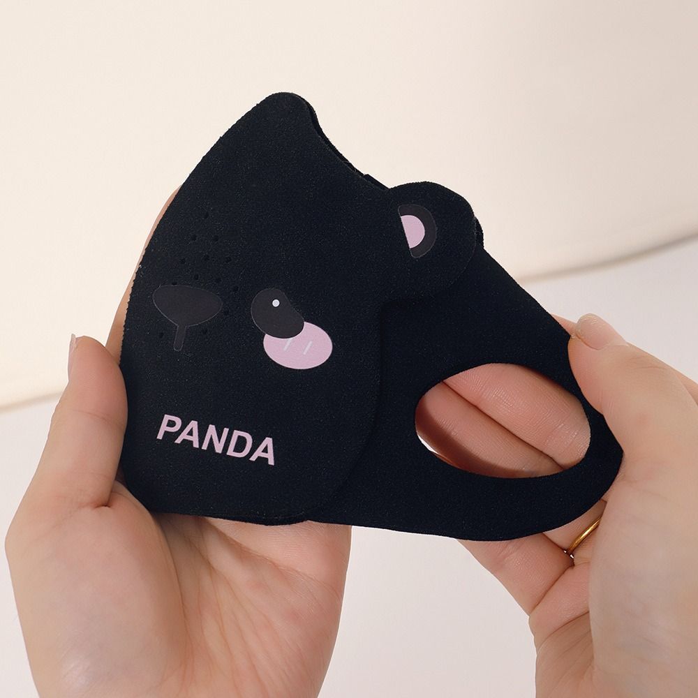 Nueva máscara 3D de dibujos animados para niños a prueba de viento máscara cálida de invierno para niños cubierta facial impresa suave y transpirable