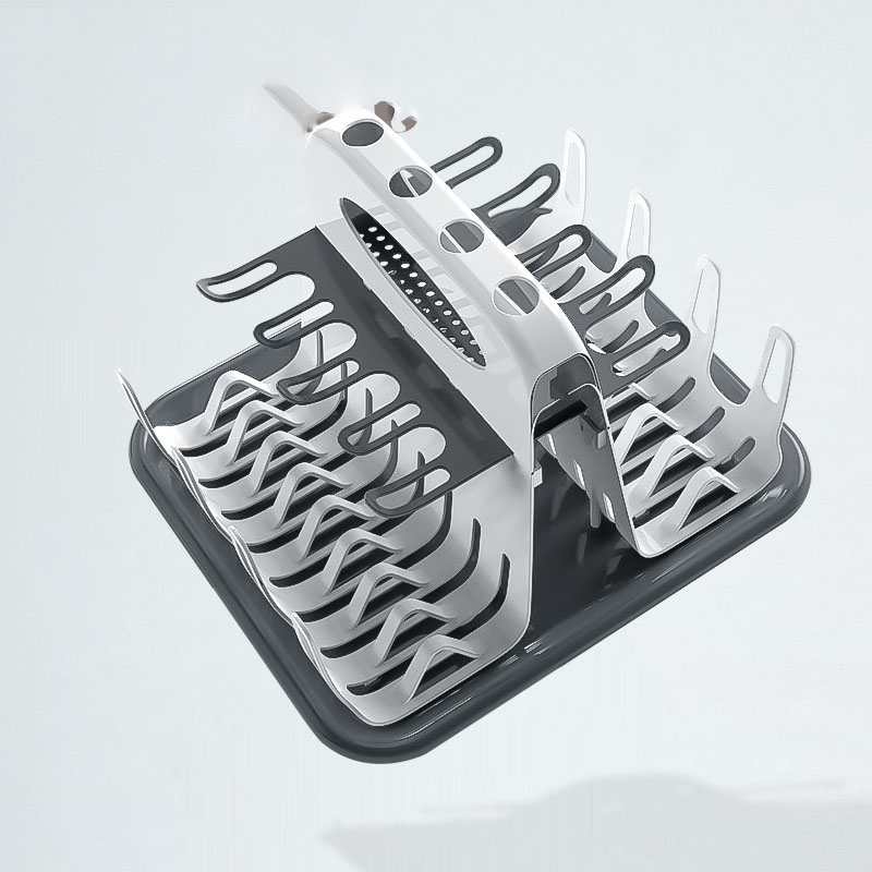 Support de séchage de biberons, nettoyage Portable, support de rangement pour biberons, accessoires, plateau de vidange, tasse d'eau