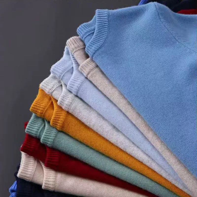 Heißer Verkauf Kaschmir männer Pullover Oansatz Gestrickte Jumper Langarm Männlichen Pullover Weiche Warme Woolen Mode Kleidung Große Größe