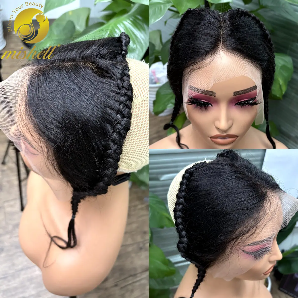 10 polegadas 13x4 renda frontal transparente com tranças cabelo remy birmanês natural renda frontal para mulheres meninas