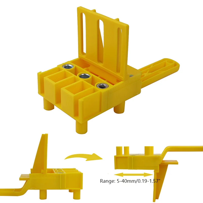 6/8/10mm Drill Bit Woodworking Dowel Jig Drilling Doweling Hole Saw Drill Guide Hole Locator For Carpentry Straight Hole Clamp