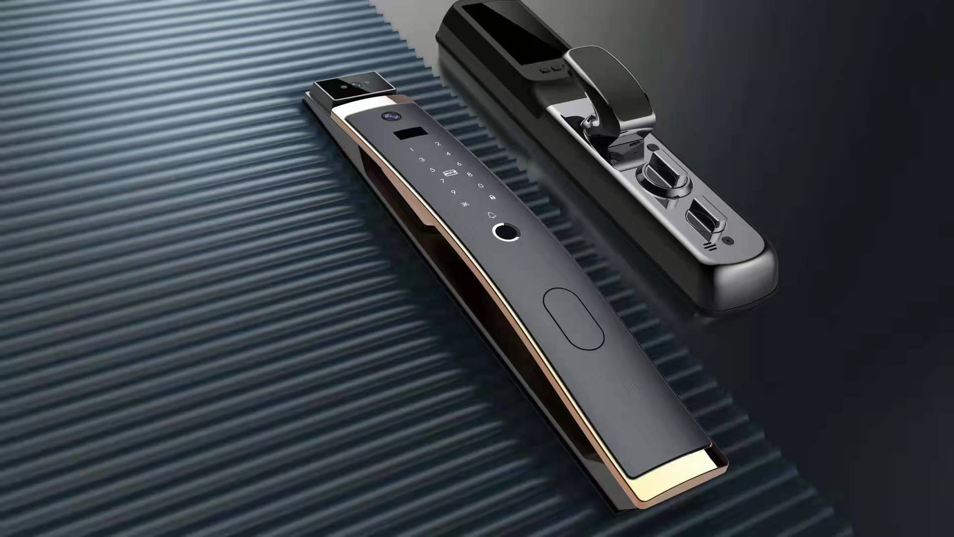 Venda quente de fábrica fechadura de porta de casa inteligente com câmera fechadura digital totalmente automática