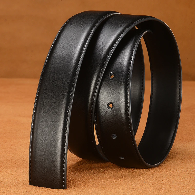 Thắt Lưng Không Có Khóa 2.4 2.8 3.0 3.5 3.8Cm Chiều Rộng Thương Hiệu Pin Khóa Đen Chính Hãng Thắt Lưng Nam Cơ Thể không Khóa Dây Đeo