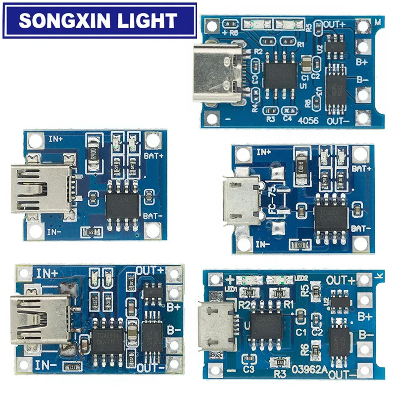 TP4056 +Protection Dual Functions 5V 1A Micro USB 18650 Lithium Battery Charging Board Charger Module