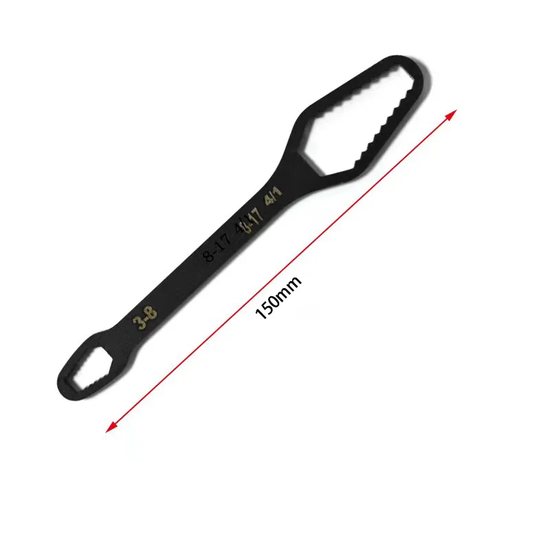 3-24mm Universal Torx Wrench Self-tightening Adjustable Glasses Wrench Board Double-head Torx Spanner Hand Tools for Factory