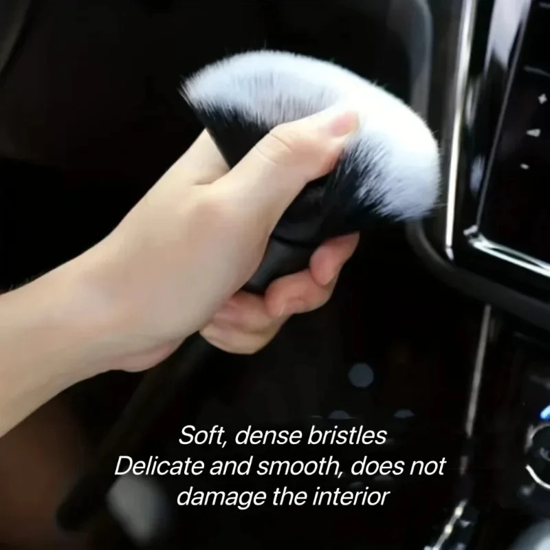 1 stks Auto-interieur Detaillering Borstel Zachte Haren Reinigingsborstel Motorfiets CarCleaning Tool Auto Detail Dash Stofdoek Borstel
