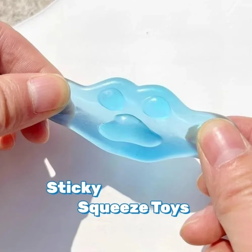 Kawaii Cat Claw Squeeze ของเล่น Quick Rebound Jelly Mini น่ารัก Sensory ของเล่นความเครียดบรรเทาที่สมจริง Fidget ตลก Cat Claw ของเล่นของขวัญ