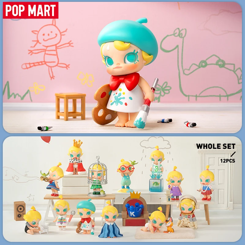 POP MART Baby Molly When I was Three! Серия Mystery Box от Kenny Wong, 1 шт./12 шт., POPMART, слепая коробка, экшн-фигурка, милая игрушка