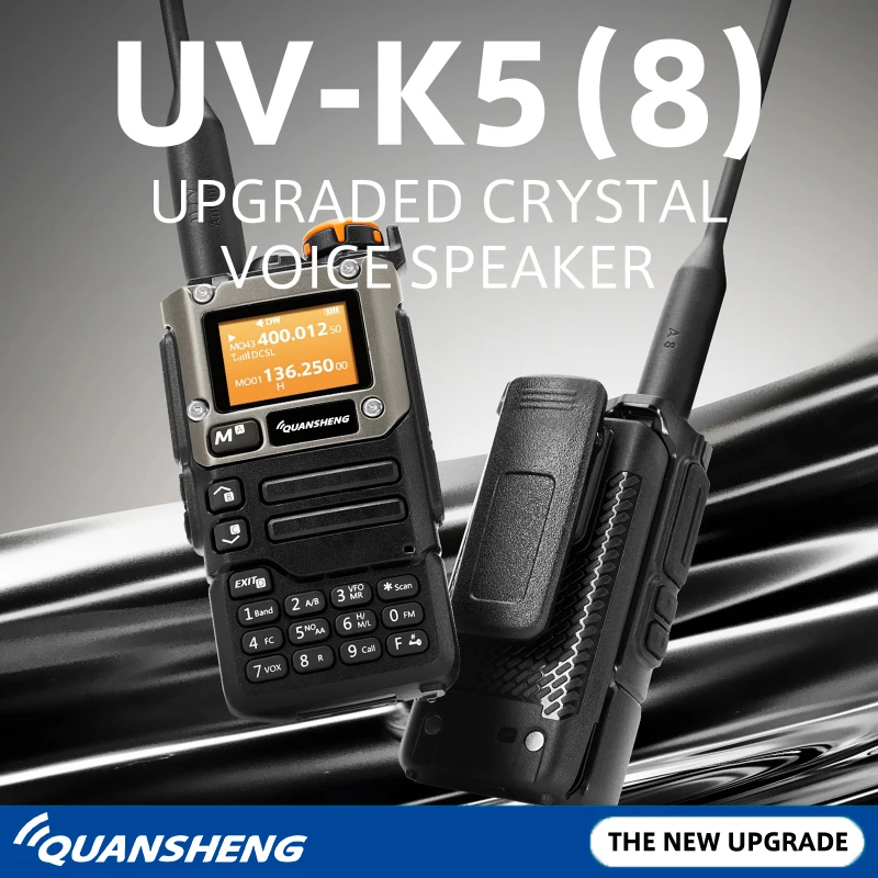 Quansheng UV-K58 5W Walkie Talkie UV-K6 UV-K5(8) Radiotelefon dwukierunkowy USB-C Direct Charge Multi-band AM/FM UHF VHF DTMF UV-K5 Upgrade