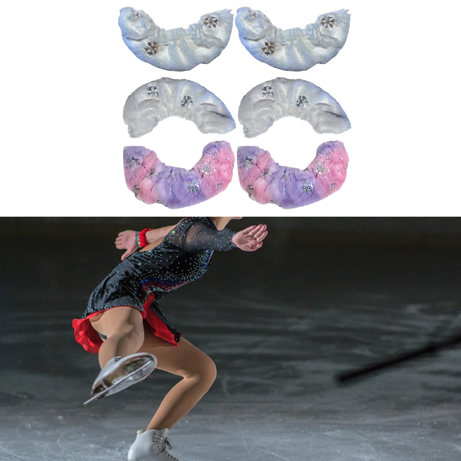 Schlittschuh-Klingenhüllen, Skateschützer, Winterflanell, weich, leicht, robust