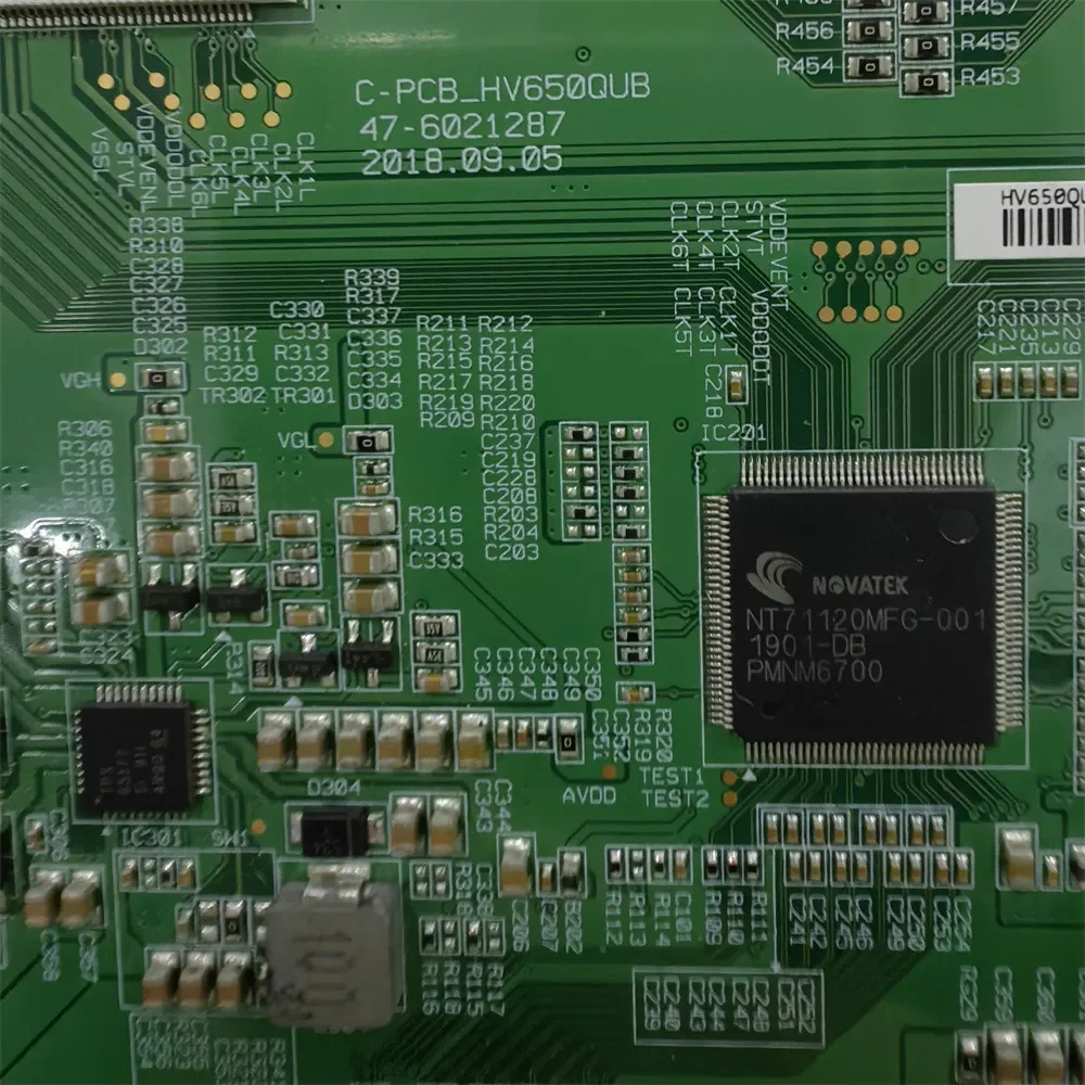 テレビ用のオリジナルT-CONロジックボード,C-PCB-HV650QUB, 47-6021287,hv650qubn90,44-97714830, L65M5-4X,65ul2063db,65u2963db