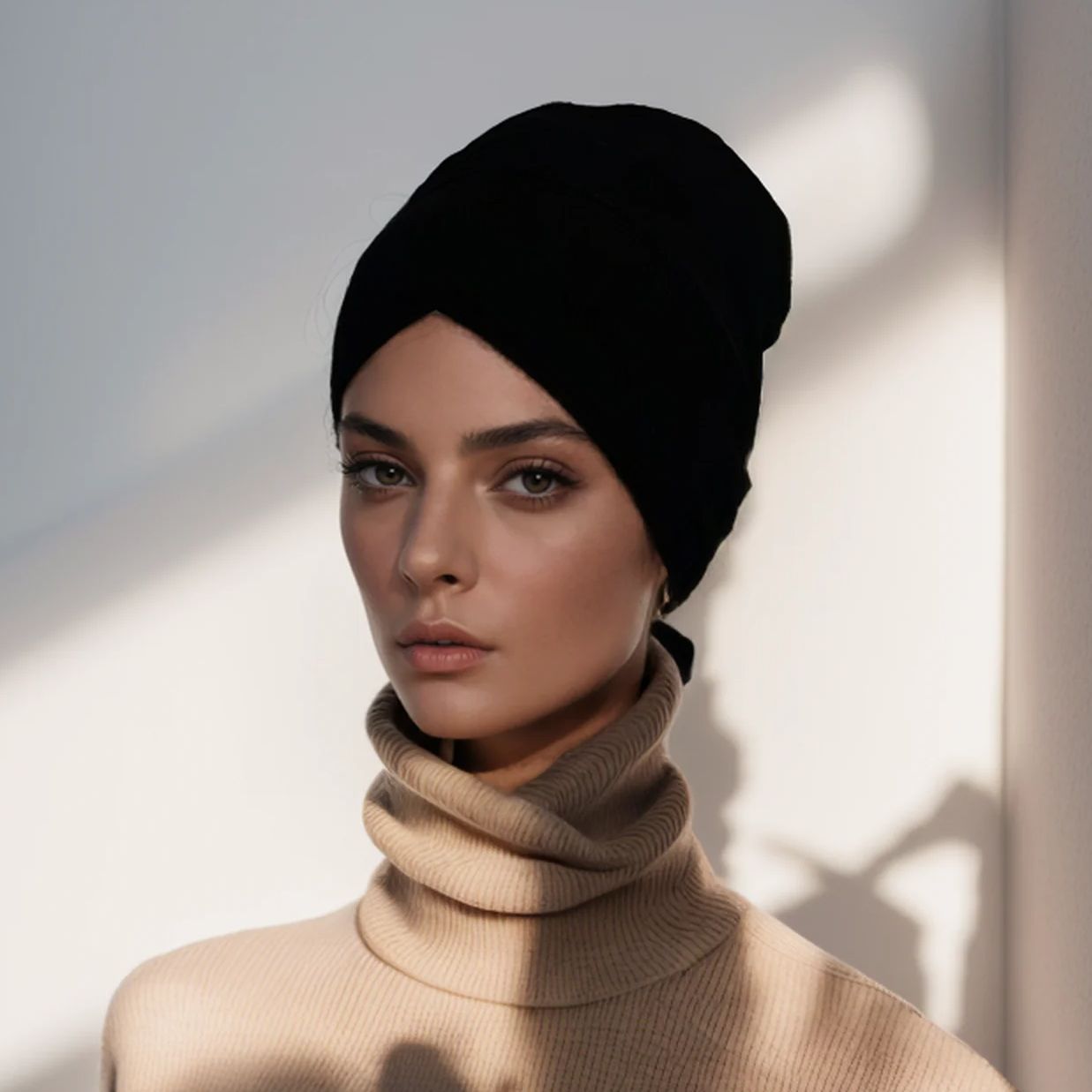 Novo algodão undercaps cruz frente gravata traseira interior ajustável muçulmano sob cachecol árabe saudita feminino boné hijab interno