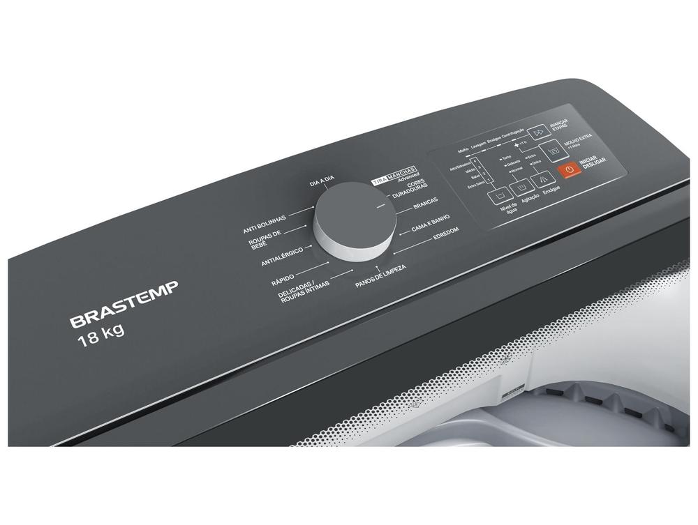 Lavadora de Roupas Brastemp 18kg Cesto Inox 12 Programas de Lavagem Branca BWF18AB - 220V