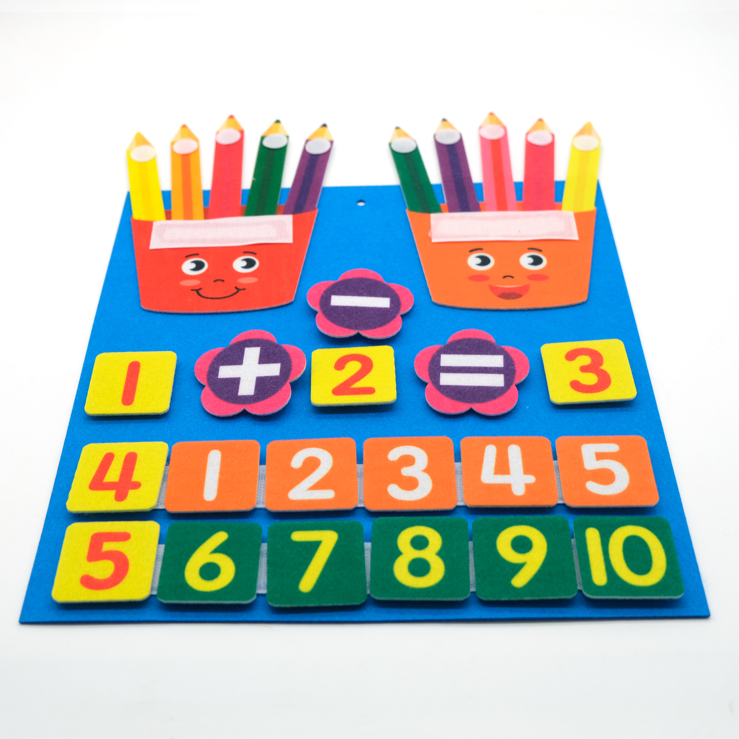 Jouets Montessori pour enfants, tableau en feutre, jouet de comptage des nombres de doigts, apprendre le Canada, jouet mathématique pour enfants, activités d'apprentissage de la maternelle