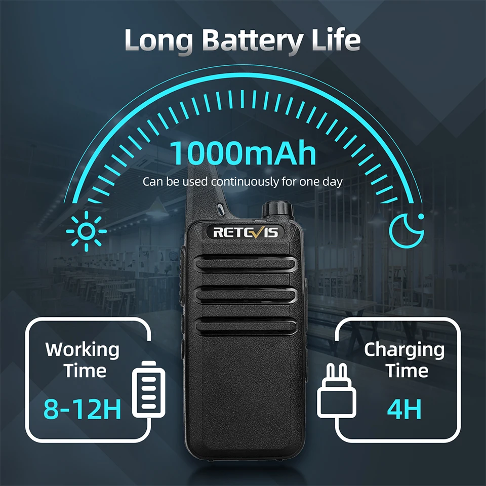 2 stücke Mini Walkie Talkie PMR 446 tragbares Funkgerät ht ptt Walkie-Talkies tragbares Radio für die Jagd Cafe RT22