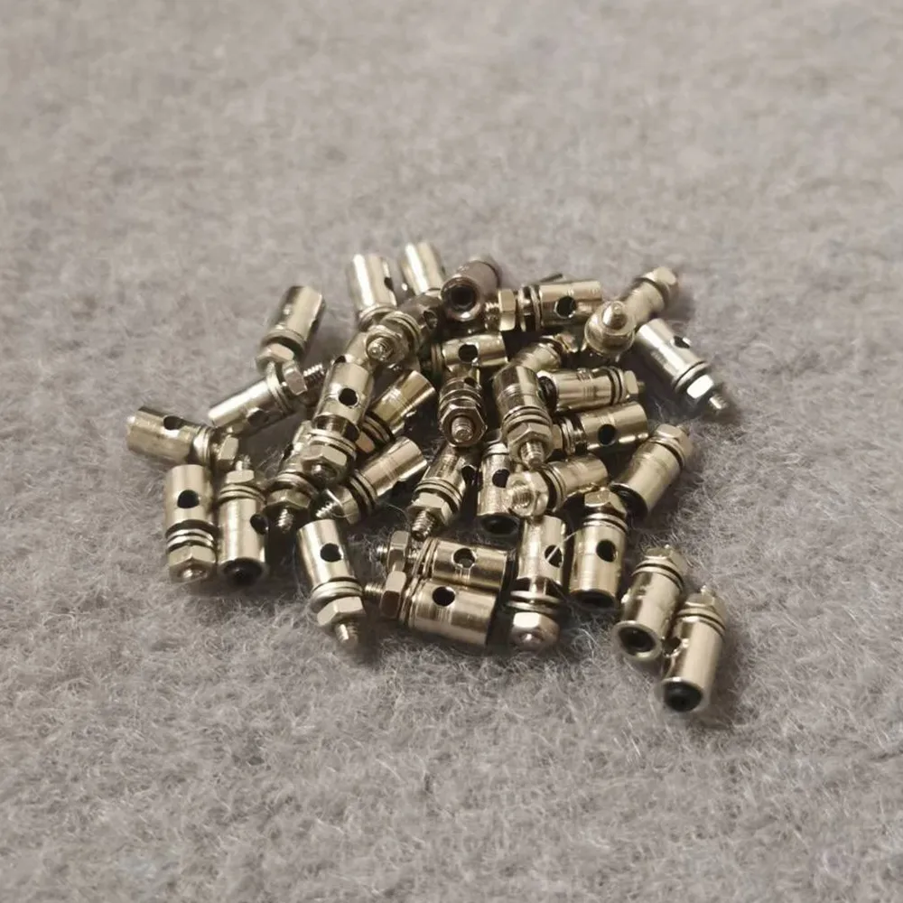 10ชิ้นตัวเชื่อมต่อ pushrod ตัวเชื่อมต่อการเชื่อมโยง D1.3/1.8/2.1/3.1มมโมเดลเครื่องบิน RC อะไหล่รีโมทคอนโทรล toysl