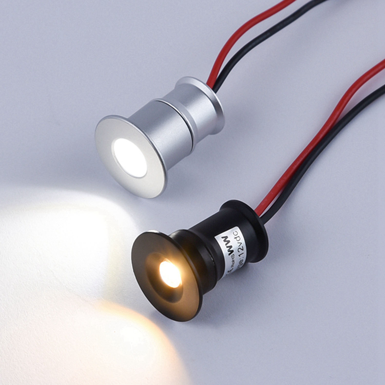 Mini-LED-Strahler, Einbau-Downlight, dimmbares Downlight, Deckenleuchte, Vitrine-Display-Beleuchtung, 1 W, DC12 V, 15 mm Ausschnitt, IP65