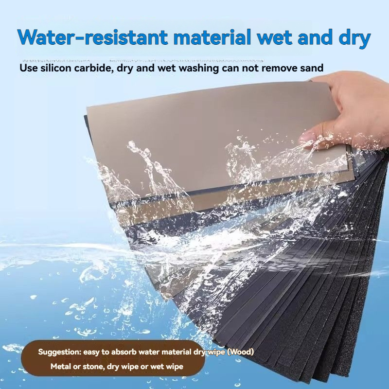 Papel de lija para pulir autos, papel de lija para pulir madera, uso húmedo/seco, 400, 600, 3000, 800, 1000, 1200, 1500, 200, 025, grano metálico, vidrio, cerámica