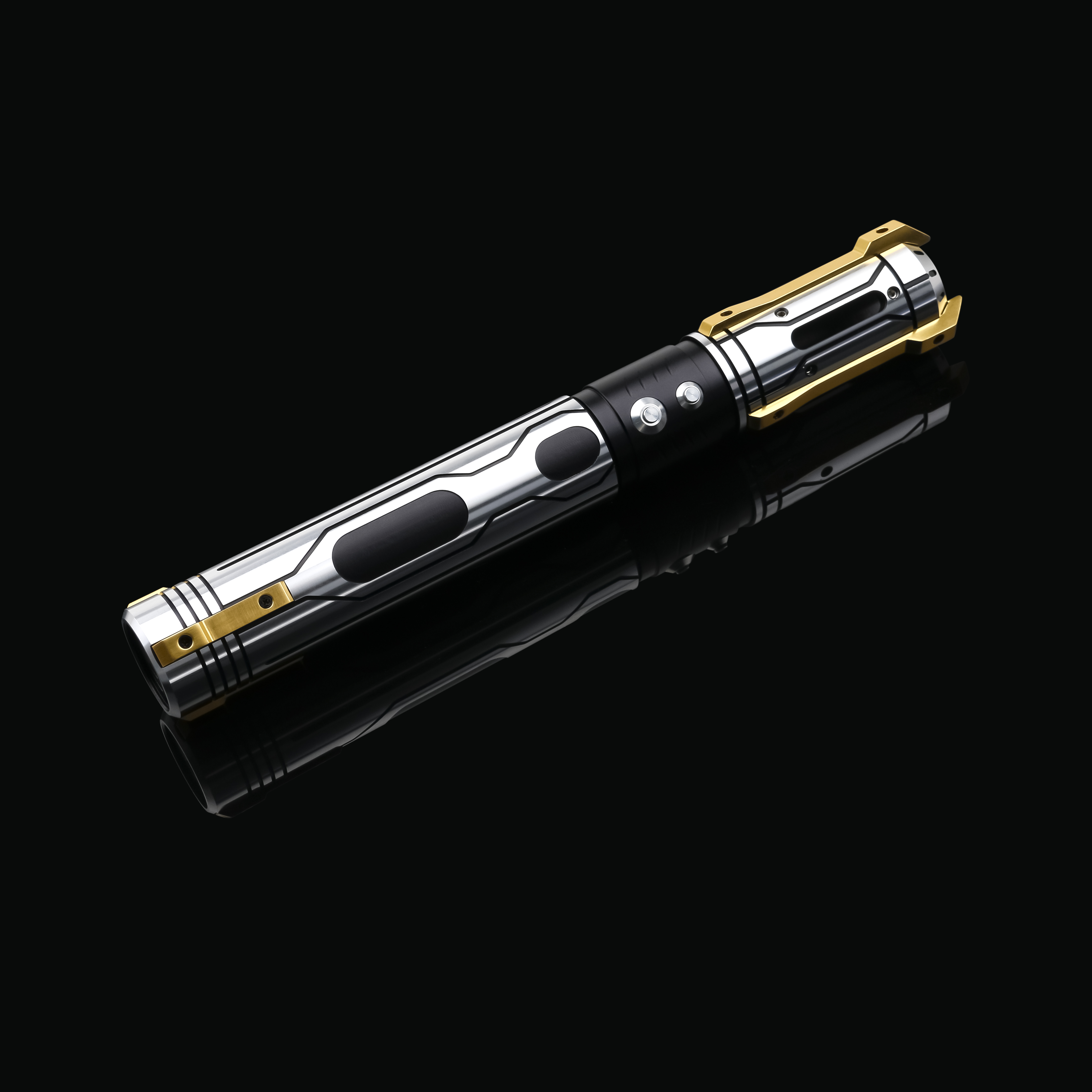 Sable de luz sin electrónica, manija vacía, piezas de Metal, Cosplay RVS SKYWALKER Graflex LUKE, accesorios, Juguetes