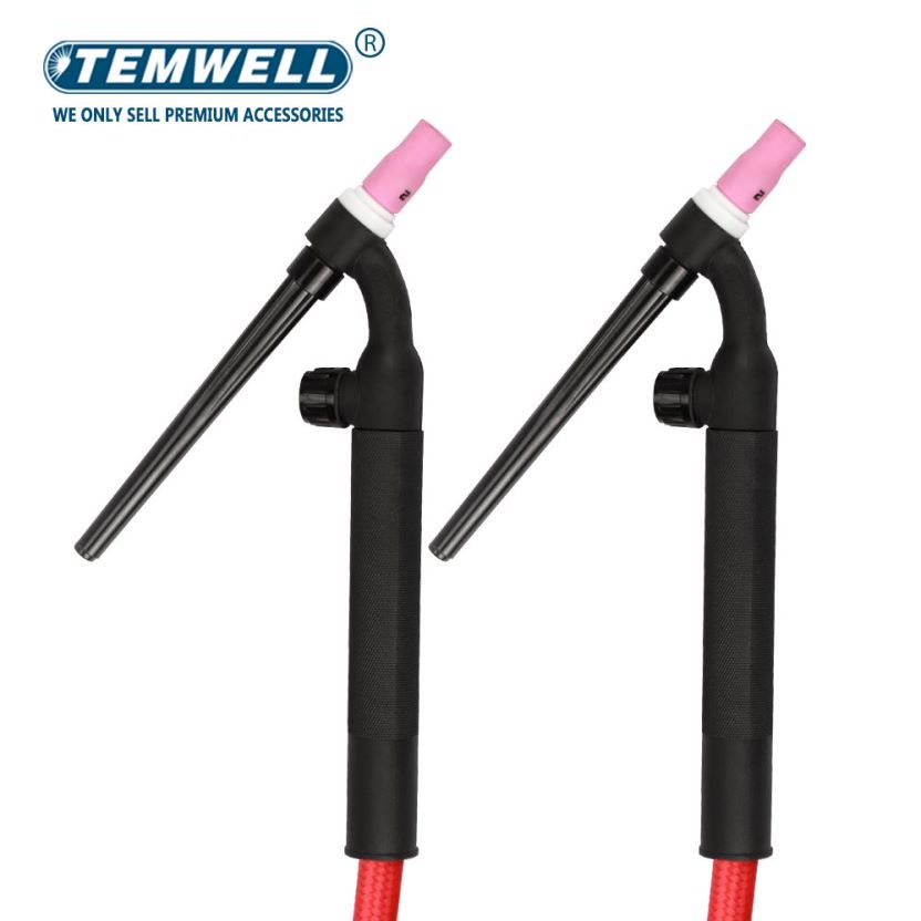 Pistola de soldador wp17 wp17fv, tocha de soldagem tig 150a 3m/ 5m/mangueira macia, válvula de gás flexível, conector rápido DKJ10-25 35-50 atacado