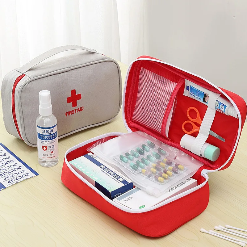 ที่ว่างเปล่า Large First Aid Kits กลางแจ้งแบบพกพาภัยพิบัติฉุกเฉินแผ่นดินไหวใหญ่ความจุกระเป๋าบ้าน/รถทางการแพทย์แพคเกจ