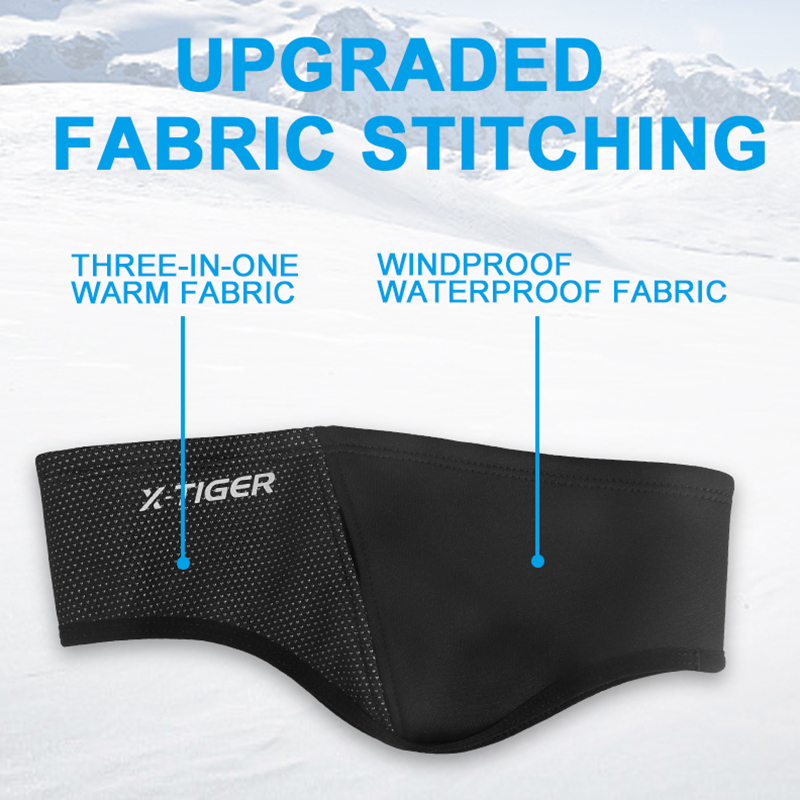 X-TIGER gorros de ciclismo para deportes al aire libre, diadema de ciclismo a prueba de viento para invierno, gorro para mantener el calor, equipo de bicicleta de lana, calentador de orejas