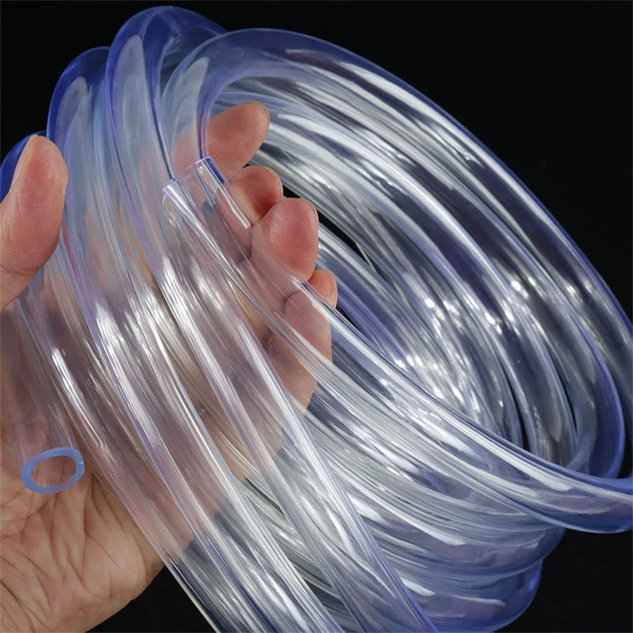 Tubo de pvc transparente, tubo de água, mangueira de aquário, bomba de água, mangueira de jardim 3 4 5 6 7 8 9 10 12 14 16 mm