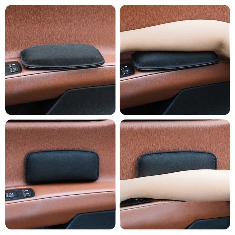 Komfortable Wildleder Auto Kissen Auto Knie Pad Auto Kissen Elastische Memory Foam Bein Pad Kopfstütze Im Auto Zubehör