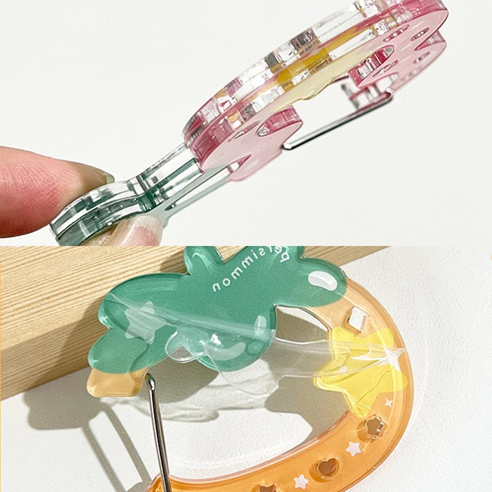 HOT Ins Cute Acrylic Cartoon Keychain Fruit Shape Climbing Button Carabiner Bag Decorative Keychain Bag Pendant Hook Key Hanging