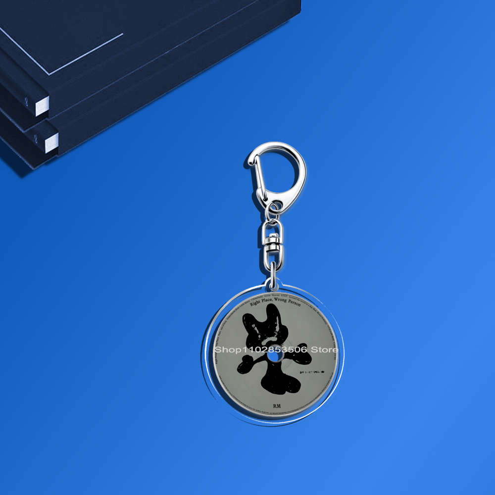 อะคริลิคKpop Mini CDพวงกุญแจGOLDEN MUSEอัลบั้มLAYOVER Agust Dddays FACES INGIDO JINS KeyแหวนV Teakook Kpopอุปกรณ์เสริมMerch