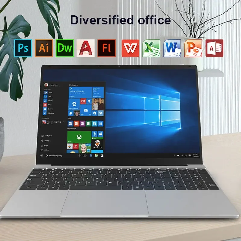 2024 Gaming Laptops Windows 11 Office Business Notebooks Netbook 15.6" 11th Gen Intel N5105 16GB RAM 1TB  WiFi HDMI Backlit USB