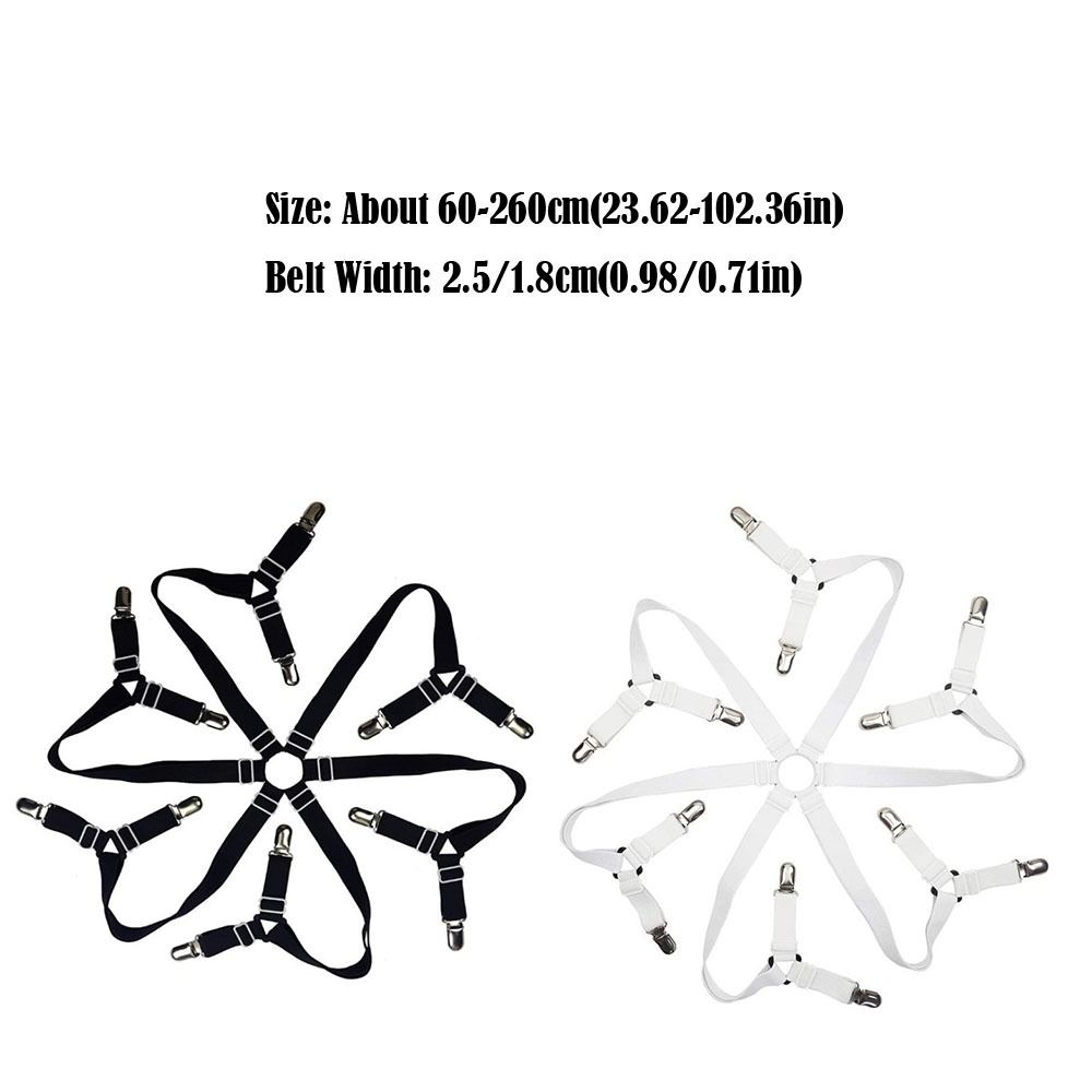 12 Clips Adjustable Elastic Bed Sheet Holder Mattress Clip Fasteners Cover Blankets Non-Slip Fixing Strap Grippers