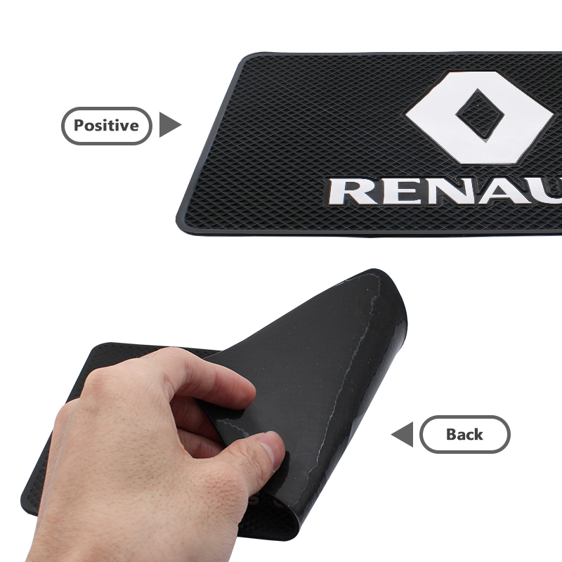 PVC Car Anti Slip Mat Phone Holder Auto Interior Dashboard Non-Slip Mat Pads For Renault Duster Captur Megane 3 2 Clio 4 Logan