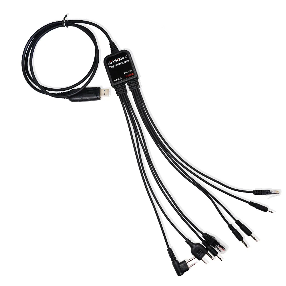 Cabo de programação usb multifuncional 8 em 1 com cd baofeng walkie talkie UV-5R UV-82 para motorola tyt kenwood yaesu hyt rádio
