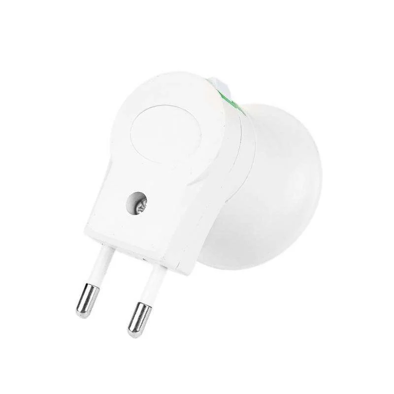 E27 EU Plug Adapter With Power On-Off Control Switch E27 Socket Lamp Base Lamp Socket 1Pack
