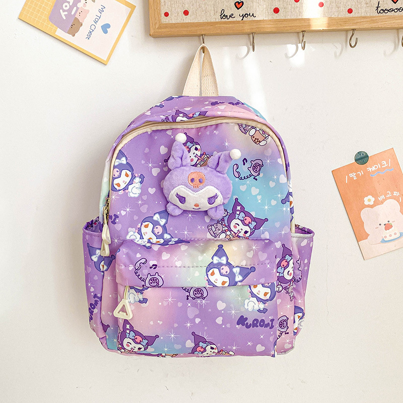 Sanrio Hello Kitty Kuromi Cinnamoroll Nowa moda dziecięca tornister śliczny plecak dla dzieci o dużej pojemności torba studencka