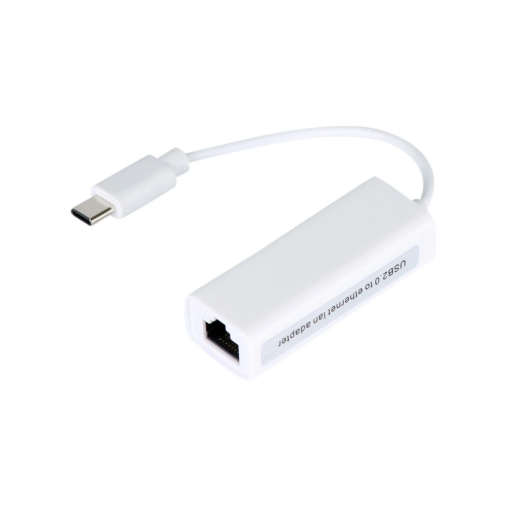 Новый сетевой адаптер Ethernet USB Type-C на RJ45 10/100, проводной Интернет-кабель для Macbook, адаптер для систем Windows