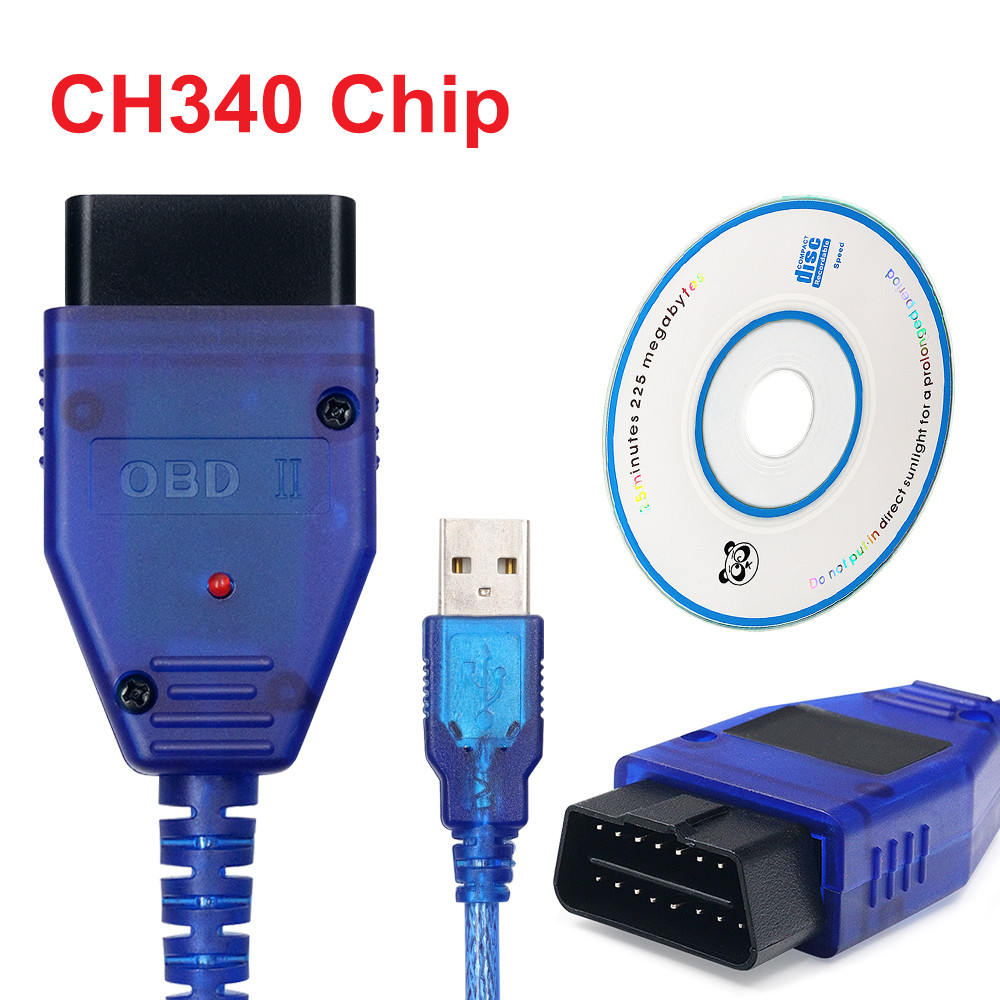 Pour VAG KKL 409.1 CH340 puce OBD2 Interface USB pour Vag 409 câble de Diagnostic Scanner OBD2