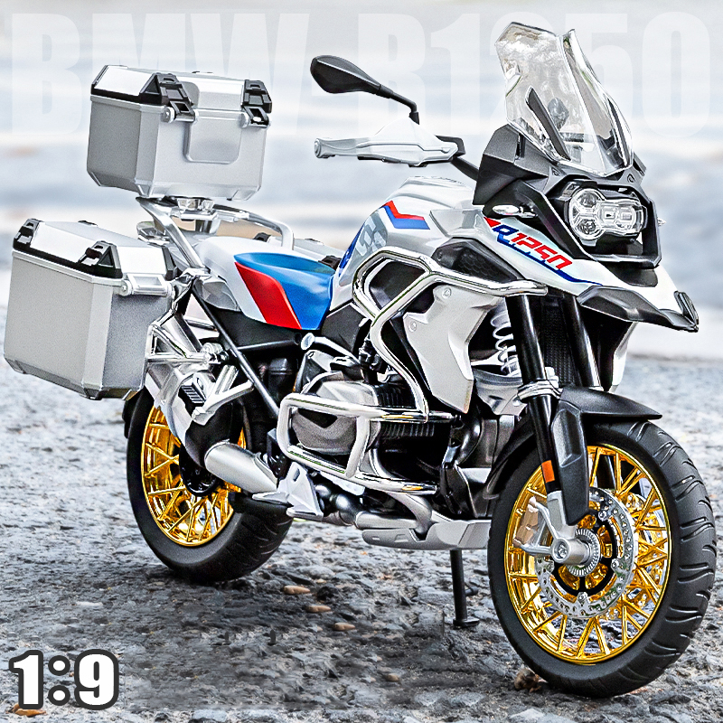 1/9 R1250 GS ADV гоночный мотоцикл из сплава, литье под давлением, модель мотоцикла для уличных видов спорта, имитация с коллекцией легких, детский подарок