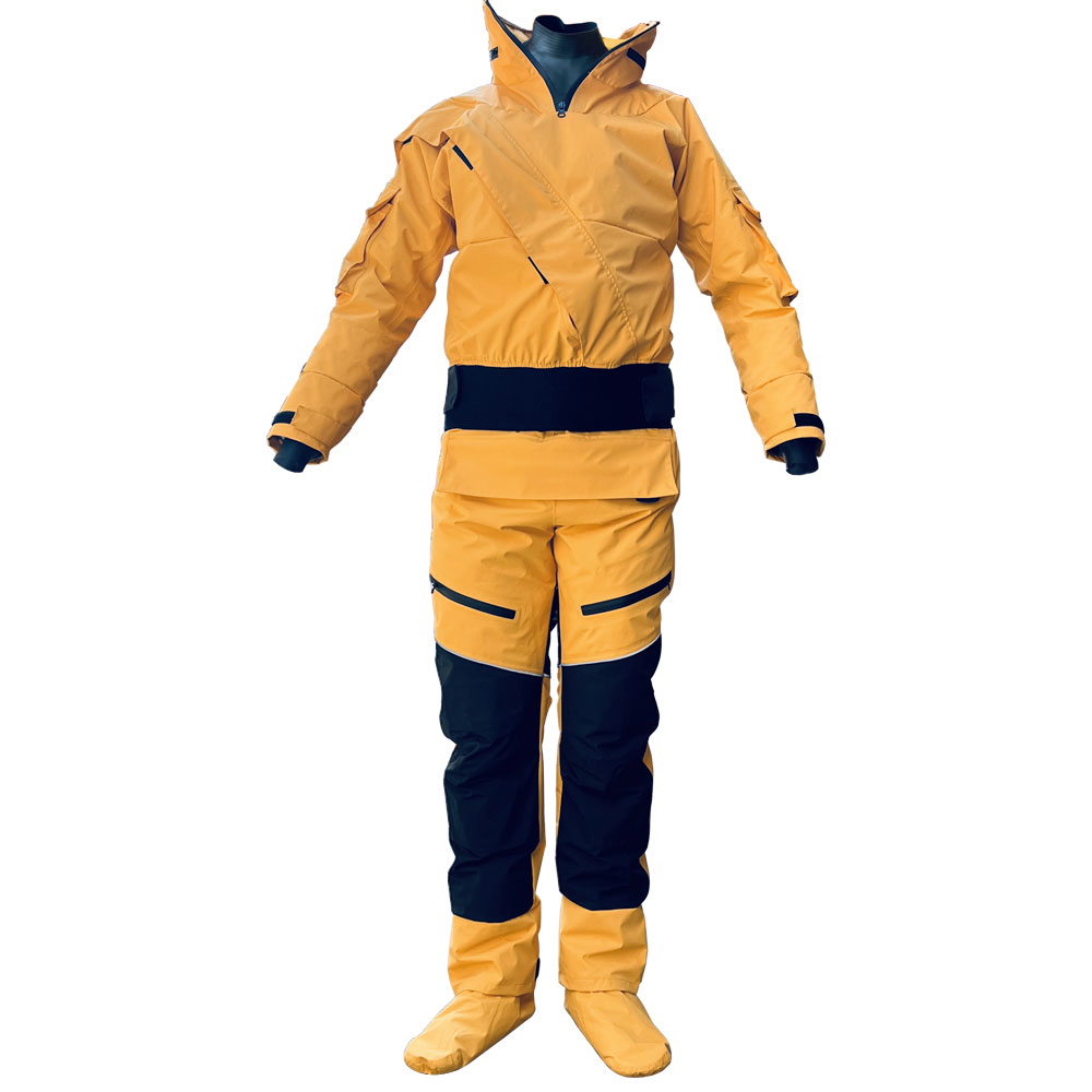 Traje seco impermeable con entrada frontal, traje seco con capucha desmontable, ropa para kayak, remo, Rafting, canoa, vela, kitesurf