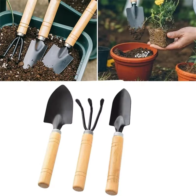 3Pcs Plant Garden Tools Set For Potted Plants Seedling Pruning Tweezers Scissors Flowers Potted Plant Garden Tools Weeding Tools
