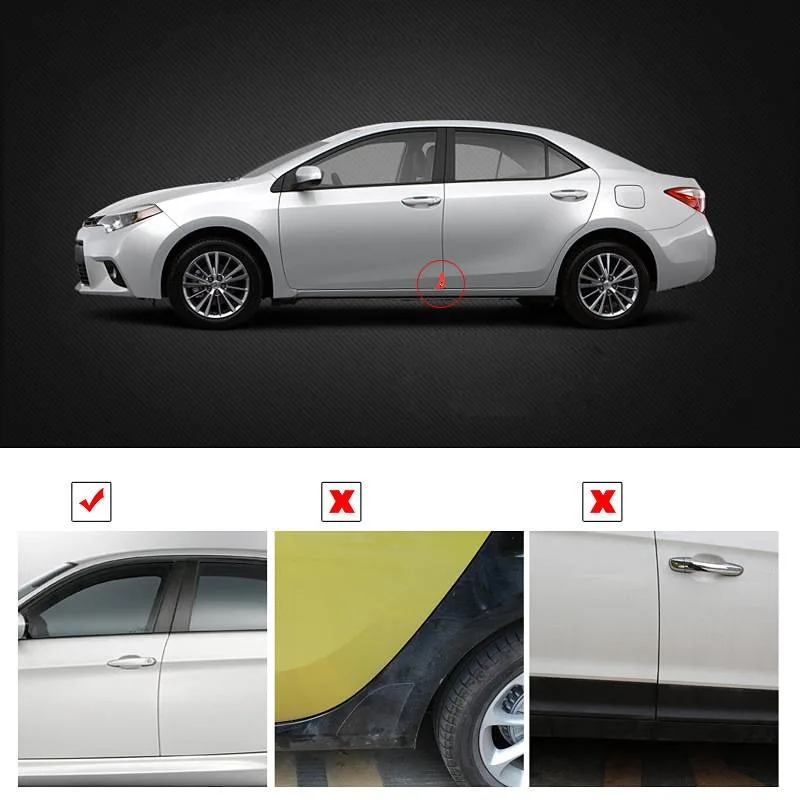 2/4 個車のドアコーナー保護カバーシリコンプロテクタードアコーナー衝突防止ガードカバーカーアクセサリー