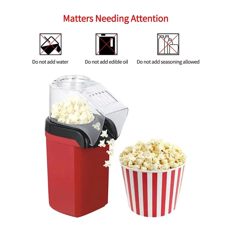 Mini macchina per popcorn, piccola attrezzatura domestica elettrica per bambini, macchina per popcorn completamente automatica riscaldamento e consegna veloci