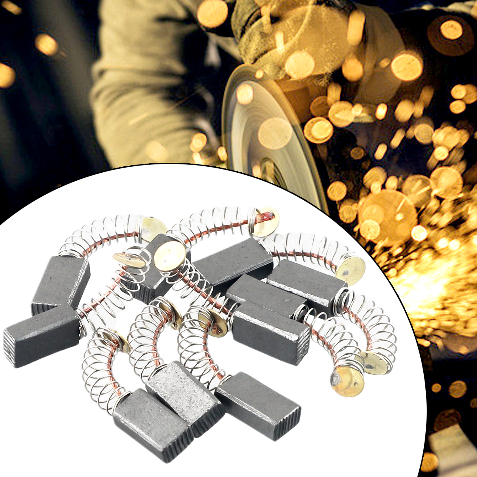 10 pçs 5*8*15mm moedor escovas de carbono do motor escovas de metal carbono para bosch motor elétrico broca ferramenta acessórios