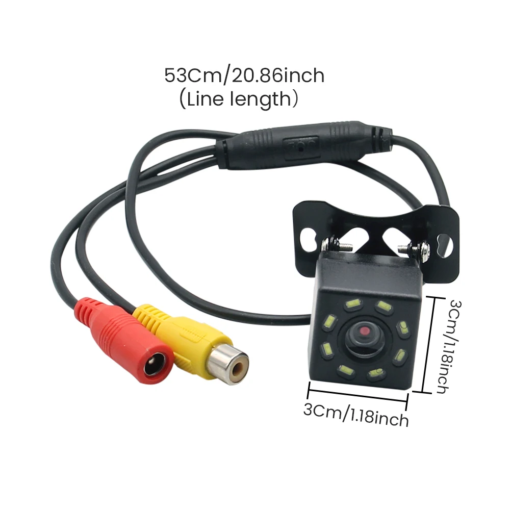 Waterproof Car Rear View Camera 170 Wide Angle HD CCD 12 LED Night Visions Backup Reversing Parking Cameras Car-styling