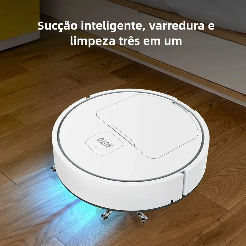 2024 novo aspirador de pó robótico totalmente automático inteligente baixo ruído varredor de chão coletor de poeira limpador de carpetes preto ou branco